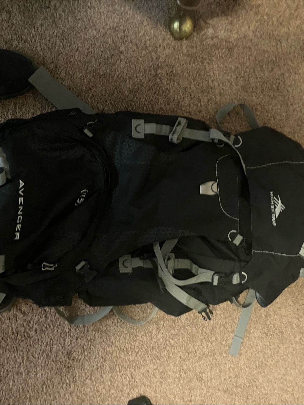 High Sierra Avenger 45 liter multi day hiking back pack , internal frame